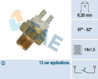 Temperature Switch, radiator fan 36050