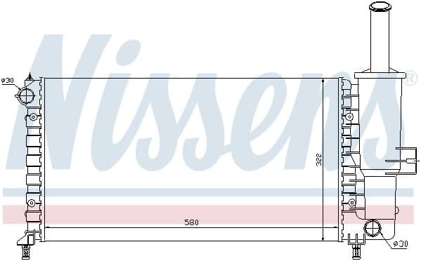 Radiator, engine cooling 61764
