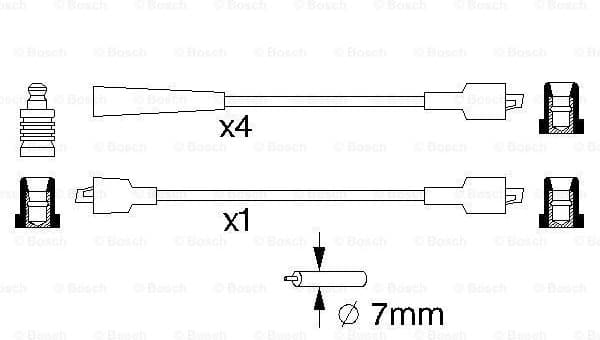 Ignition Cable Kit 0986357117 - image 5
