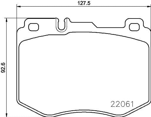 Brake pads front, Top Quality P50120
