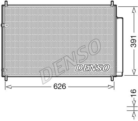Condenser, air conditioning DCN50041