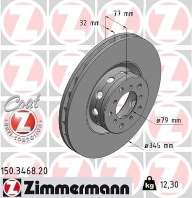 Brake Disc COAT Z 150.3468.20