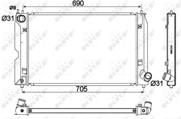 Radiator, engine cooling 53765 - image 2