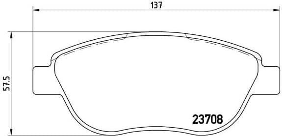 Brake Pad Set, disc brake PRIME LINE P23119