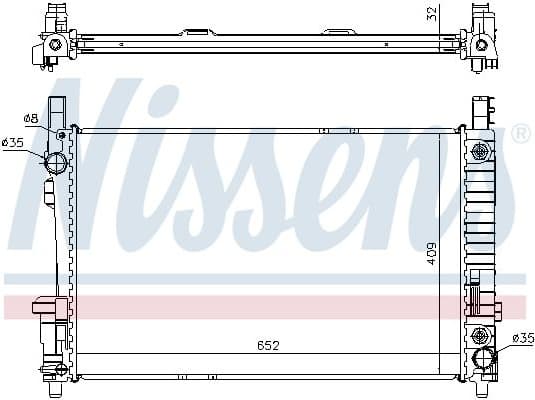 Radiator, engine cooling ** FIRST FIT ** 62799A