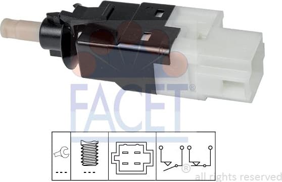 Stop Light Switch Made in Italy - OE Equivalent 7.1252