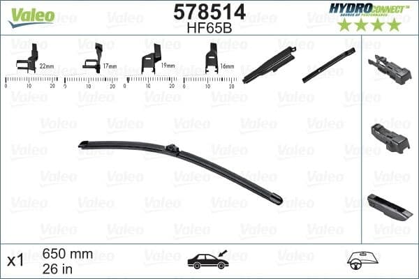 Wiper Blade HYDROCONNECT 578514