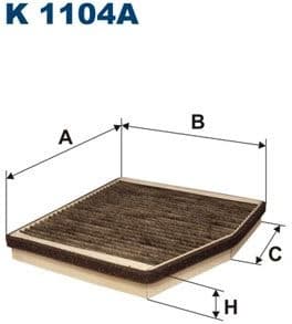 Filter, cabin air K1104A