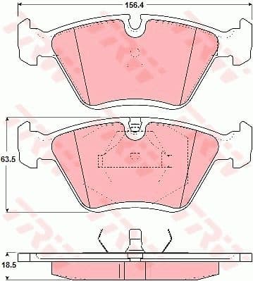 Brake Pad Set, disc brake GDB1355