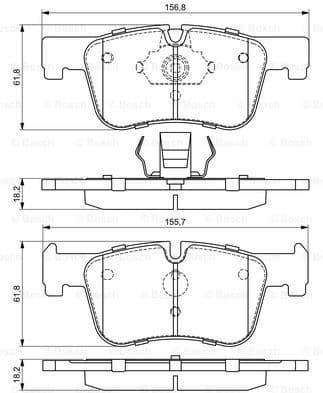Brake Pad Set, disc brake 0986494689 - image 7