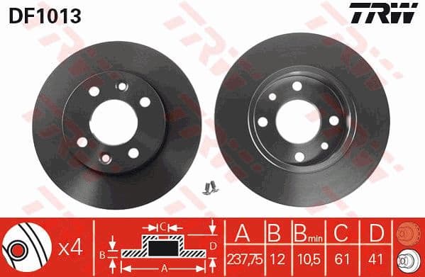 Brake Disc DF1013