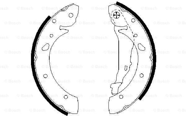 Brake Shoe Set 0986487572 - image 2