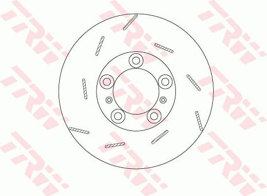 Brake Disc TRW SINGLE DF6320S