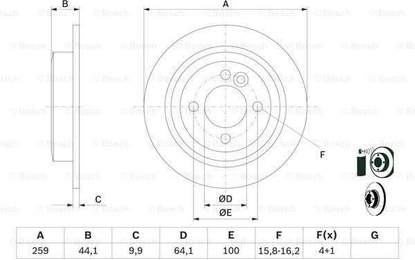 Brake Disc 0986478601 - image 5
