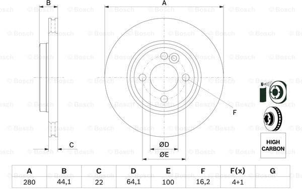 Brake Disc 0986479437 - image 5