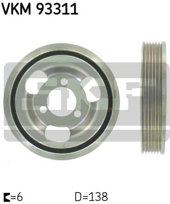 Belt Pulley, crankshaft VKM 93311