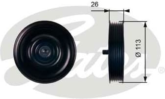 Deflection/Guide Pulley, V-ribbed belt DriveAlign™ T36411