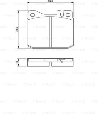Brake Pad Set, disc brake 0986463921 - image 3