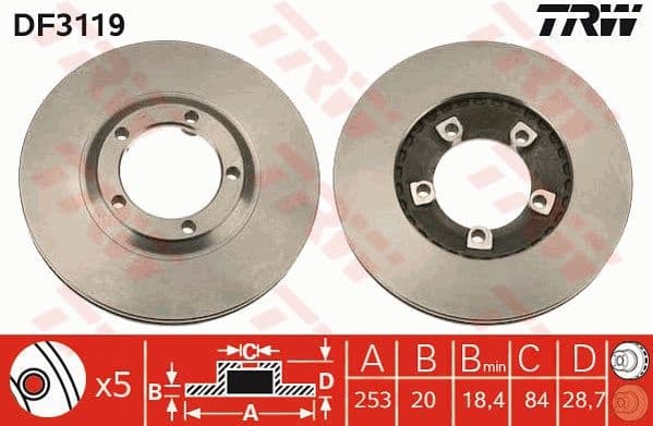 Brake Disc DF3119
