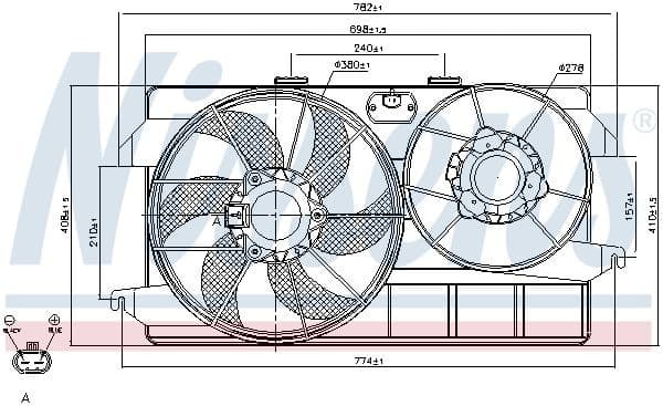 Fan, engine cooling 85262