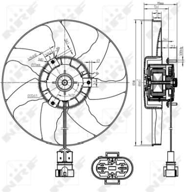 Fan, engine cooling 47428