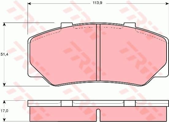 Brake Pad Set, disc brake GDB329