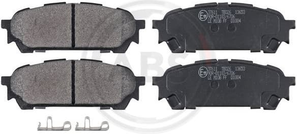 Brake Pad Set, disc brake 37611