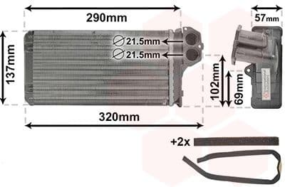 Heat Exchanger, interior heating *** IR PLUS *** 40006226