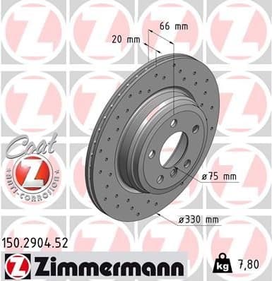 Brake Disc SPORT BRAKE DISC Z 150.2904.52