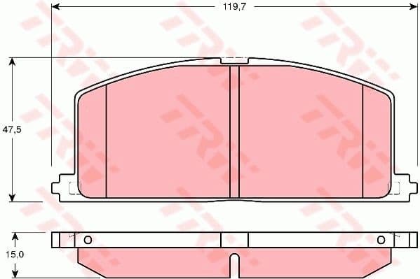 Brake Pad Set, disc brake GDB3184