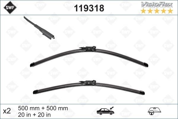 Wiper Blade DAS ORIGINAL SET 119318