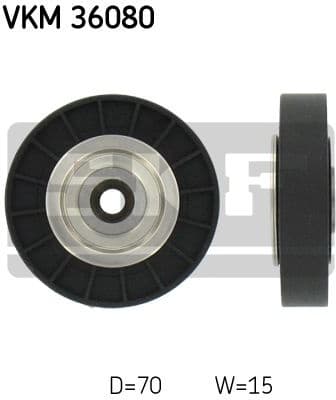 Deflection/Guide Pulley, V-ribbed belt VKM 36080