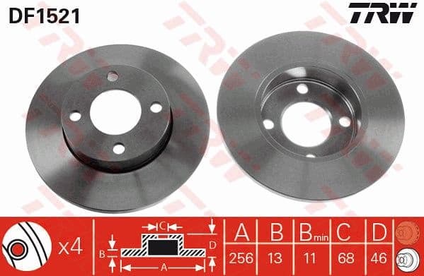 Brake Disc DF1521