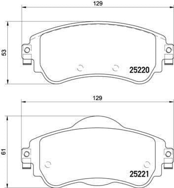 Brake Pad Set, disc brake PRIME LINE P61105