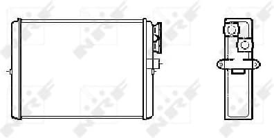 Heat Exchanger, interior heating EASY FIT 53559