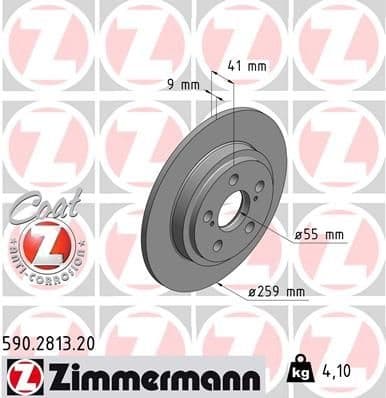 Brake Disc COAT Z 590.2813.20