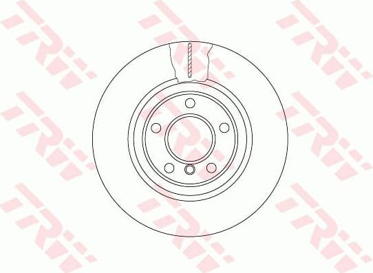 Brake Disc TRW SINGLE DF6616S