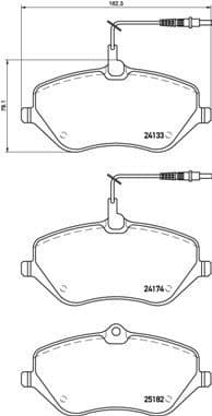 Brake Pad Set, disc brake PRIME LINE P61119