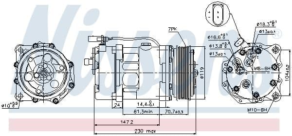 Compressor, air conditioning ** FIRST FIT ** 89117