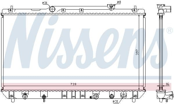 Radiator, engine cooling ** FIRST FIT ** 646991