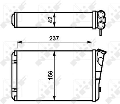 Heat Exchanger, interior heating 54238