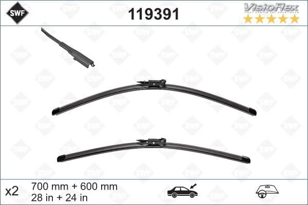 Wiper Blade DAS ORIGINAL SET 119391