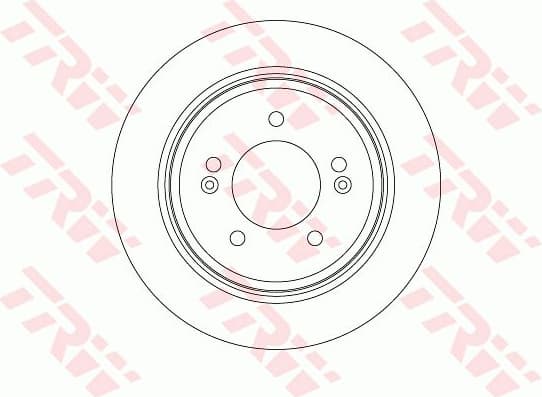 Brake discs kit rear, (2pcs), Top Quality DF7953 - image 2
