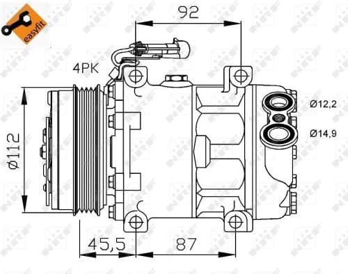 Compressor, air conditioning EASY FIT 32701