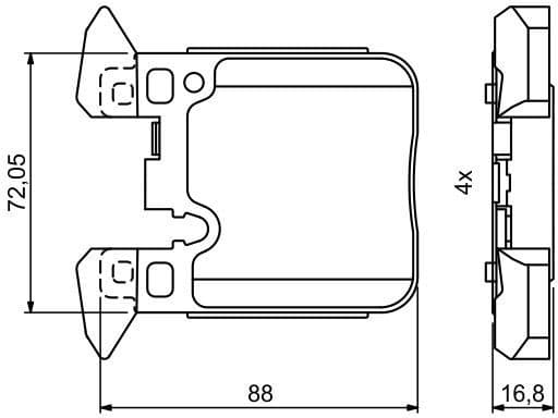 Brake Pad Set, disc brake 0986494774 - image 7