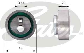Tensioner Pulley, timing belt PowerGrip™ T41129