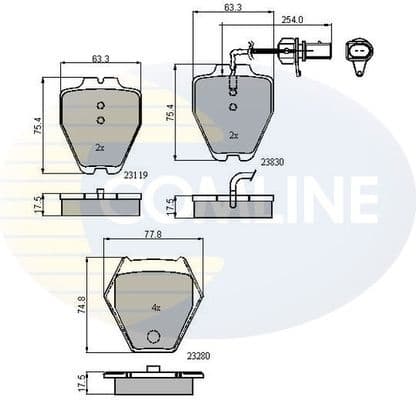 Brake pads front CBP11771