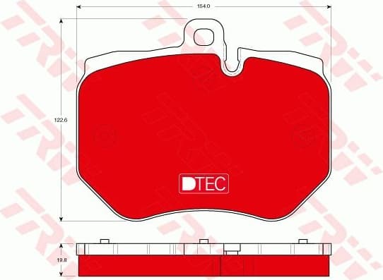 Brake Pad Set, disc brake DTEC COTEC GDB1848DTE