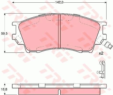 Brake Pad Set, disc brake GDB3230