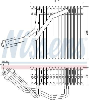 Evaporator, air conditioning 92176